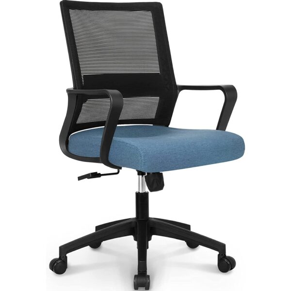 blue office swivel chair
